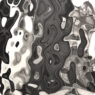 Нержавеющая сталь Water waves цвет серебро